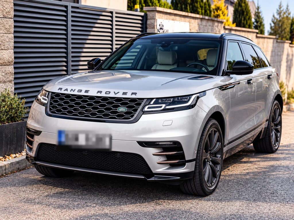 Stříbrný Range Rover Velar